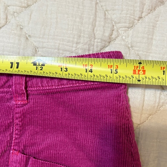 Pilcro by Anthropologie Pink Corduroy Button-Front Skirt Sz 8 - Picture 14 of 16